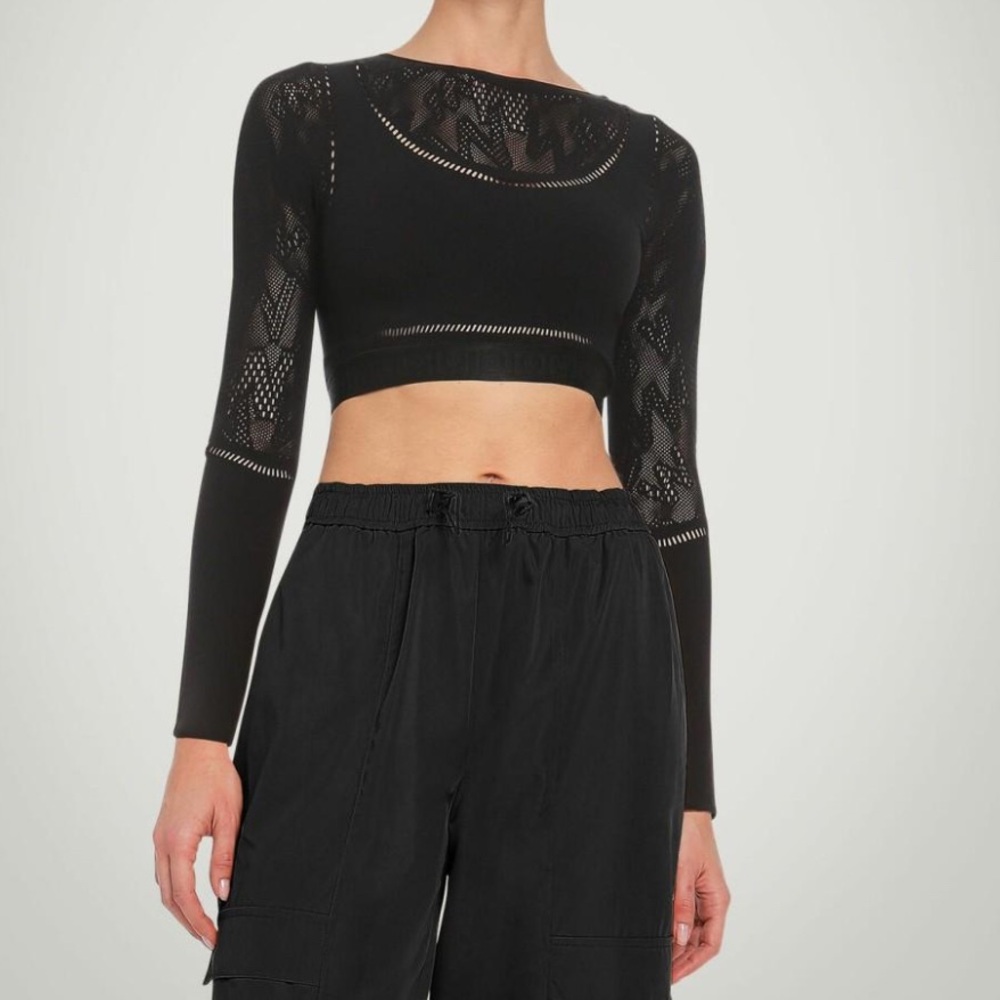 Wolford Sporty Net Logo Top